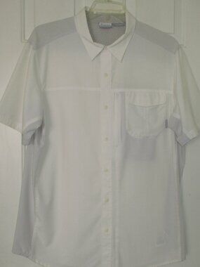 Columbia Omni-Shield Mens S/S White Quick Dry Active Casual Shirt - Size XL